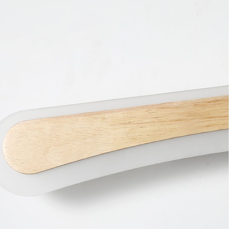 1 Light Linear Vanity Wall Lights Modern Style Wood Vanity Wall Sconce