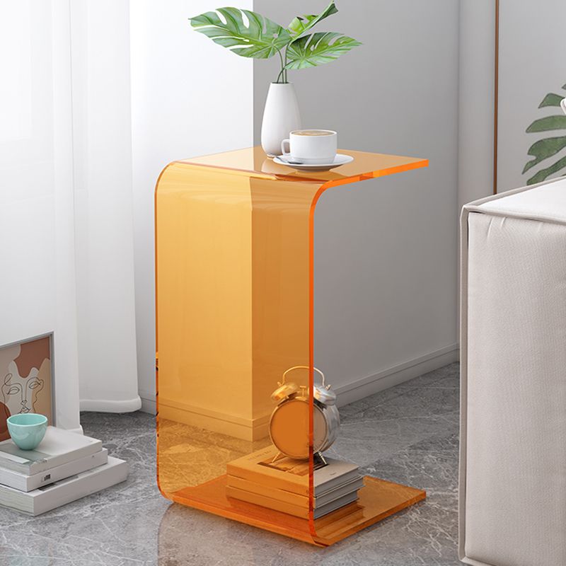 C-Shape Sofa Side Accent Table Plastic Contemporary Side Table