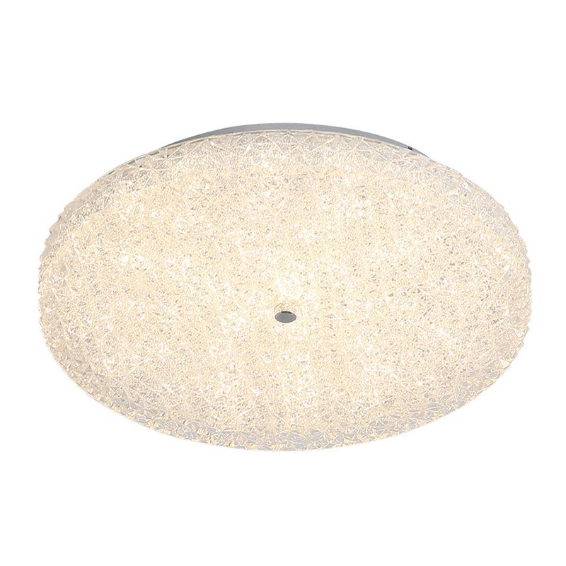 Modern LED Ceiling Mount Light Close to Ceiling Lamp with Glass Shade for Living Room
