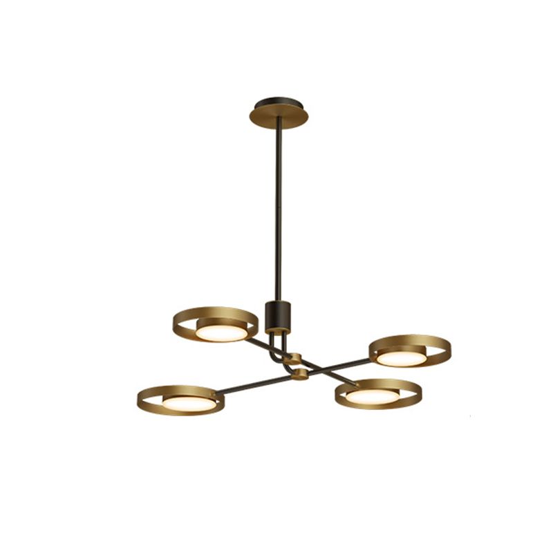 Metal Postmodern Chandelier LED Hanging Light for Living Room Dinning Room