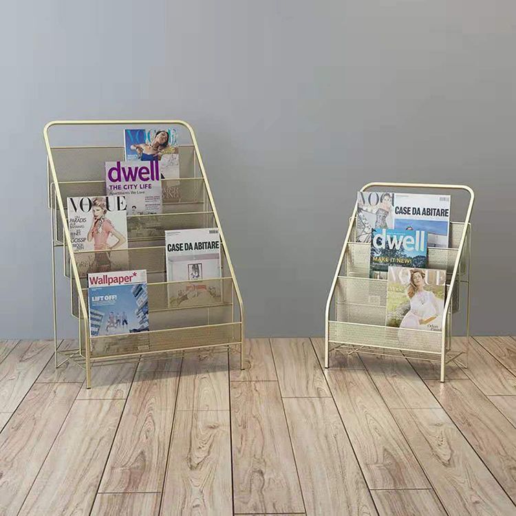 Industrial Ladder Bookcase Metal Vertical Book Shelf for Home Office