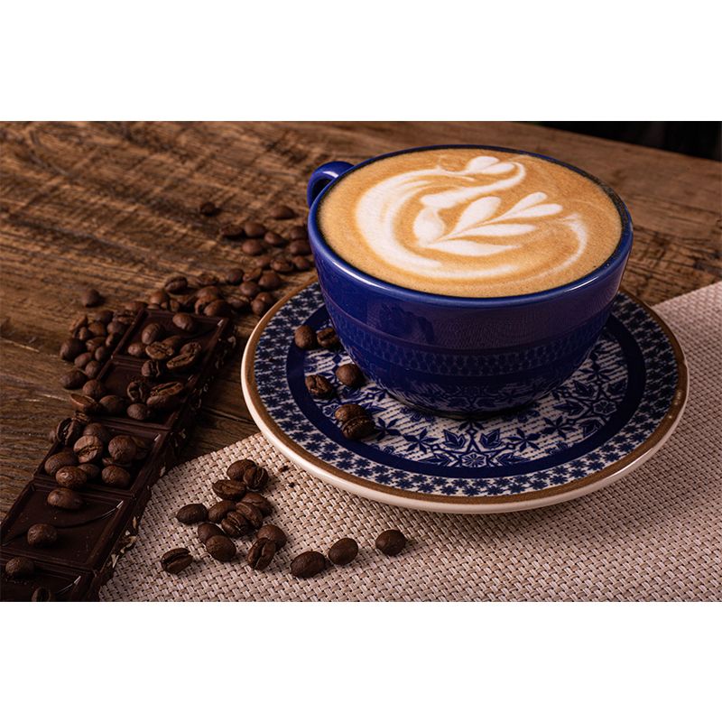 Contemporary Style Mural with Tempting Coffee Painting Commercial Use Wall Covering