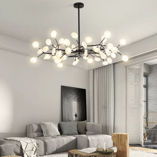 Rami di metallo lampadario lampadario a sospensione Light Style lampadario lampadario per camera da letto