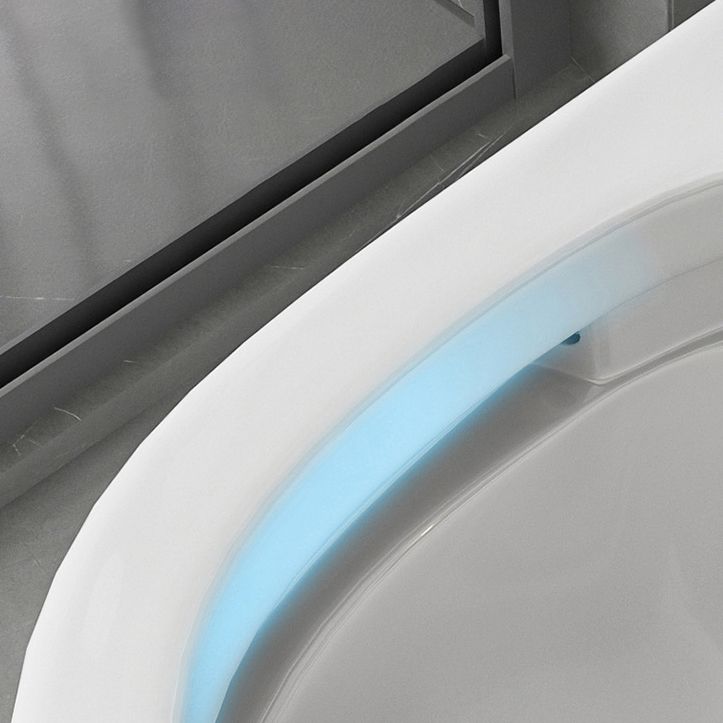Modern Floor Mount Toilet Bowl Siphon Jet Toilet with Seat for Bathroom