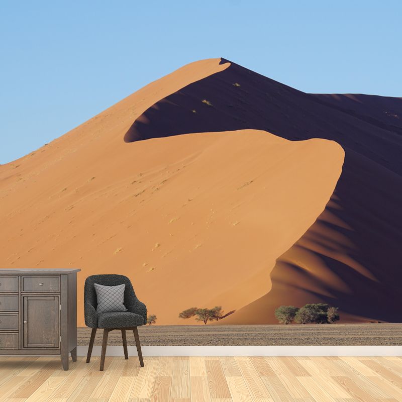 Modern Huge Desert Mural Environment Friendly Wallpaper for Sitting Room