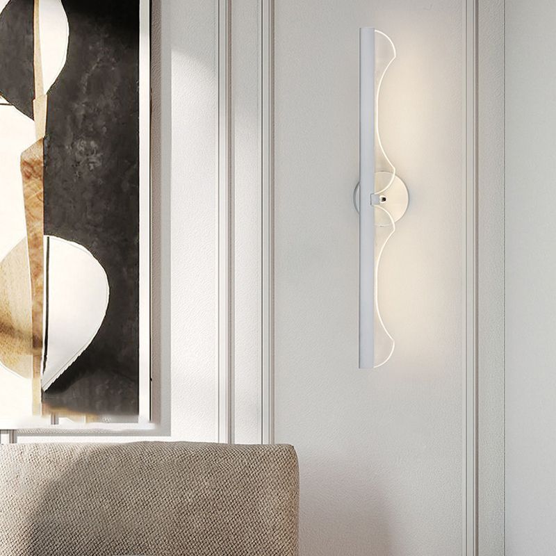 1 Light Linear Wall Mounted Lamp Contemporary Metal Wall Lighting Ideas