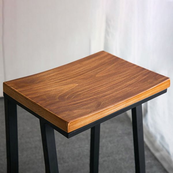 Glam Rectangle Pub Table Set 1/2/3/7 Pieces Pine Wood Top Bar Table with Metal Stools