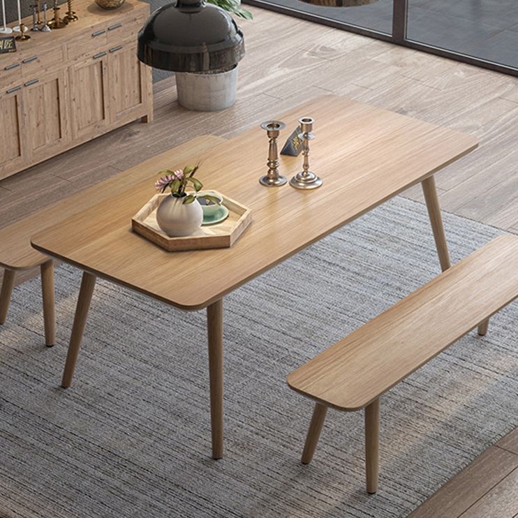 Modern Rectangle Pine Solid Wood Table 4 Legs Home Kitchen Dinner Furniture