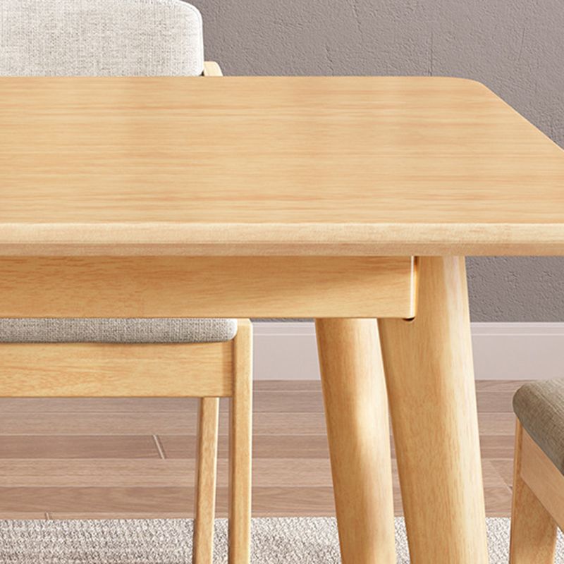 Dining Room Dinner Kitchen Table Rubberwood Solid Wood Dining Table