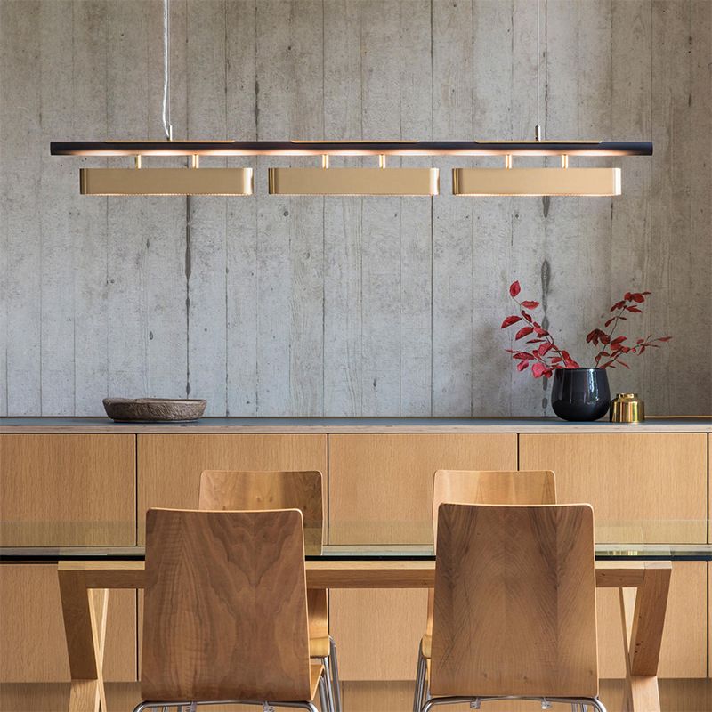 Modern Kitchen Pendant Lights Stainless Steel Island Light in Black and Gold