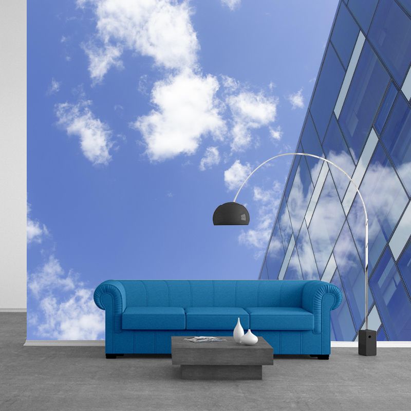 Contemporary Construction Mural Decorative Mildew Resistant Wall Decor