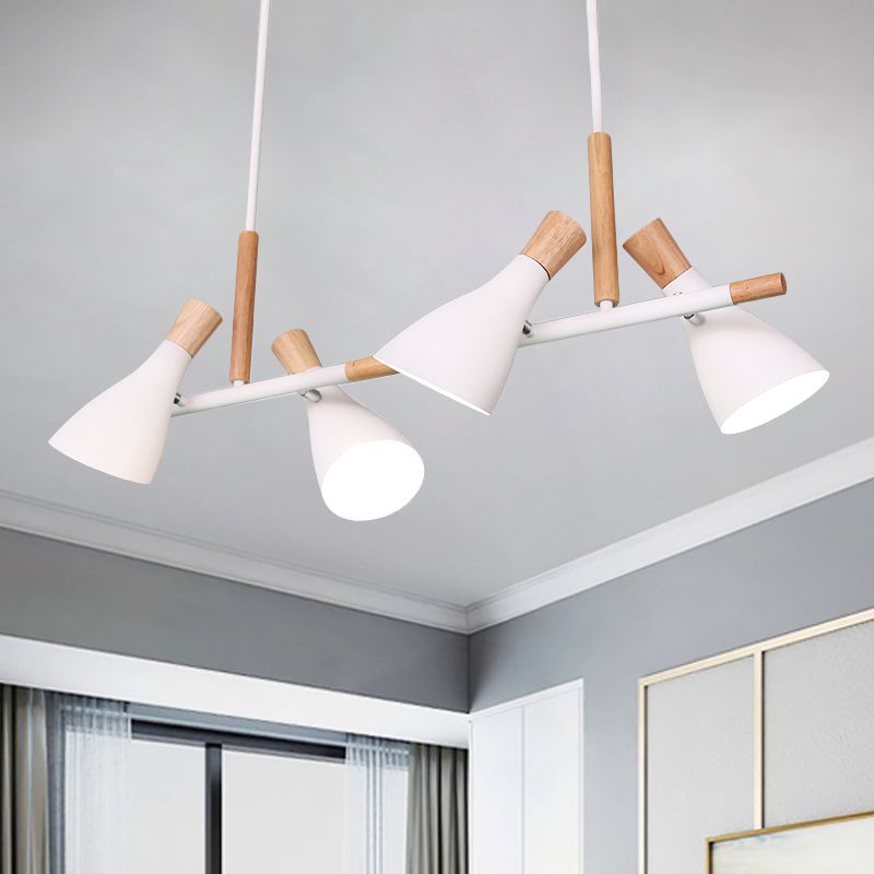 Lighting Nordic Metal e legno in legno in metallo e legno in grigio/grigio/bianco/grigio/bianco