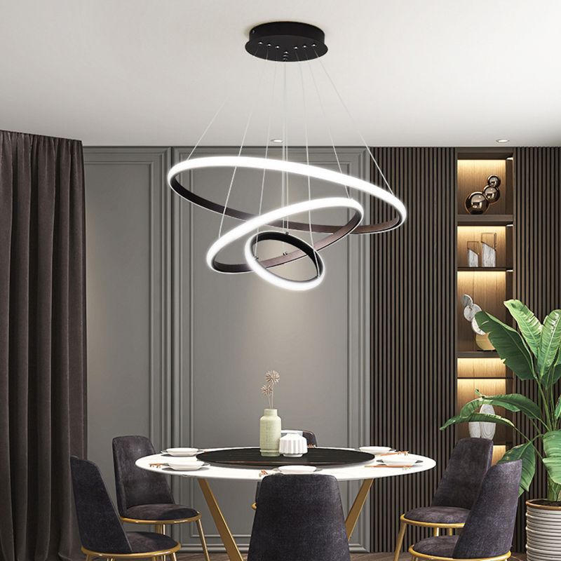 Luce a sospensione a sospensione a più livelli Luci a sospensione in gel di silice in stile nordico