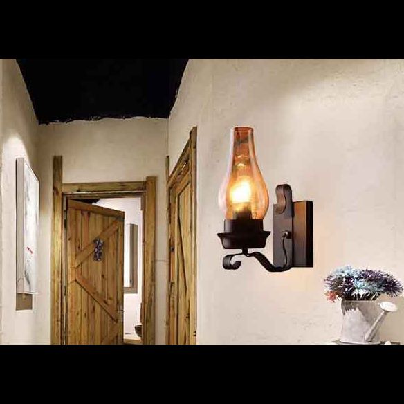 Vintage Industrielle Vase Wandleuchte Beleuchtungsglas Wandmontage Leuchte für Schlafzimmer