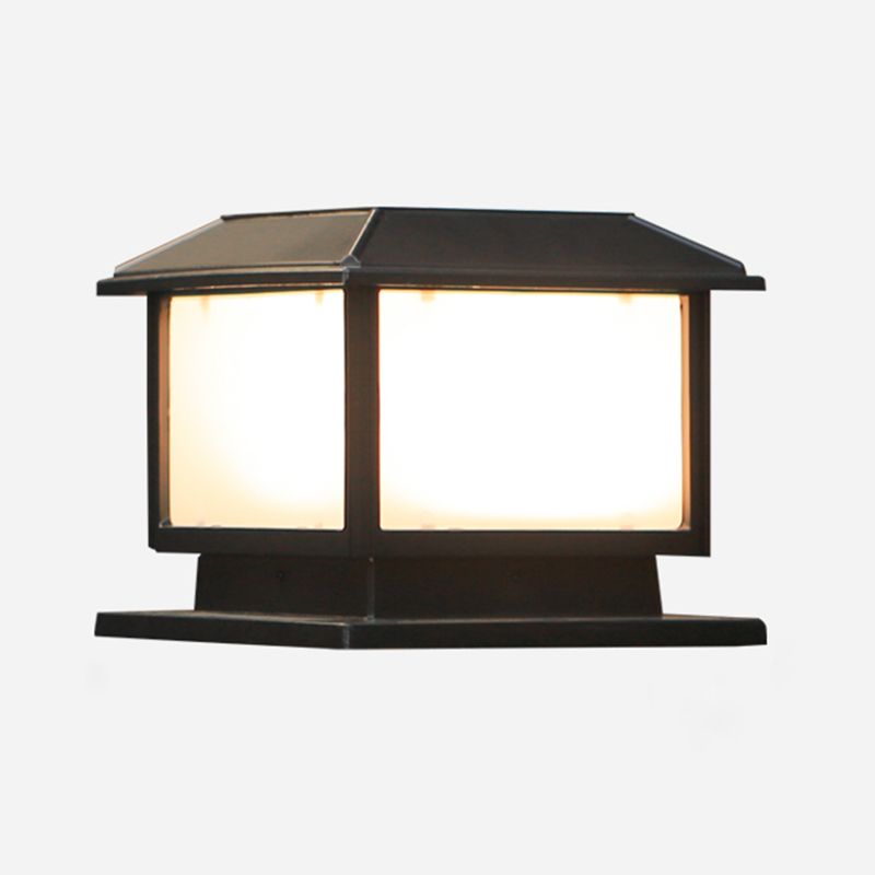 Golden/Black Outdoor Lights Waterproof Square Pillar Lamp for Garden