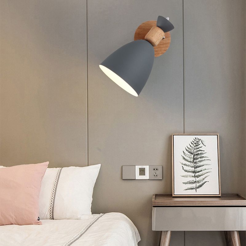 Indoor 1-Bulb Down Light Wall Sconce Lighting, Modern Macaroon Style Sconce Light Fixture
