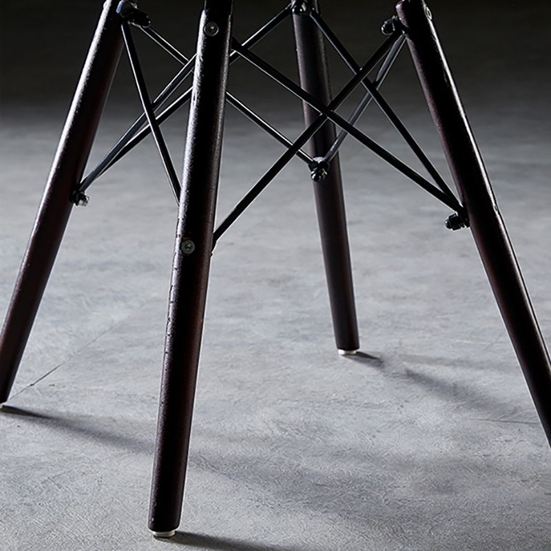 Silla lateral industrial interior Wingback Silla tapizada de madera del comedor