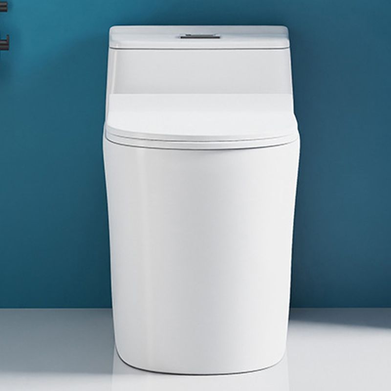 Modern 1 Piece Flush Toilet Floor Mounted White Toilet Bowl for Bathroom