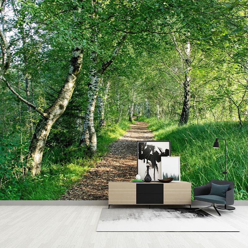 Space Extension Wall Mural Wallpaper Photography Style Mildew Resistant for Living Room