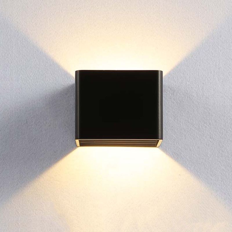 Rectangular Staircase LED Wall Lamp Aluminum Macaron Style Wall Washer Sconce