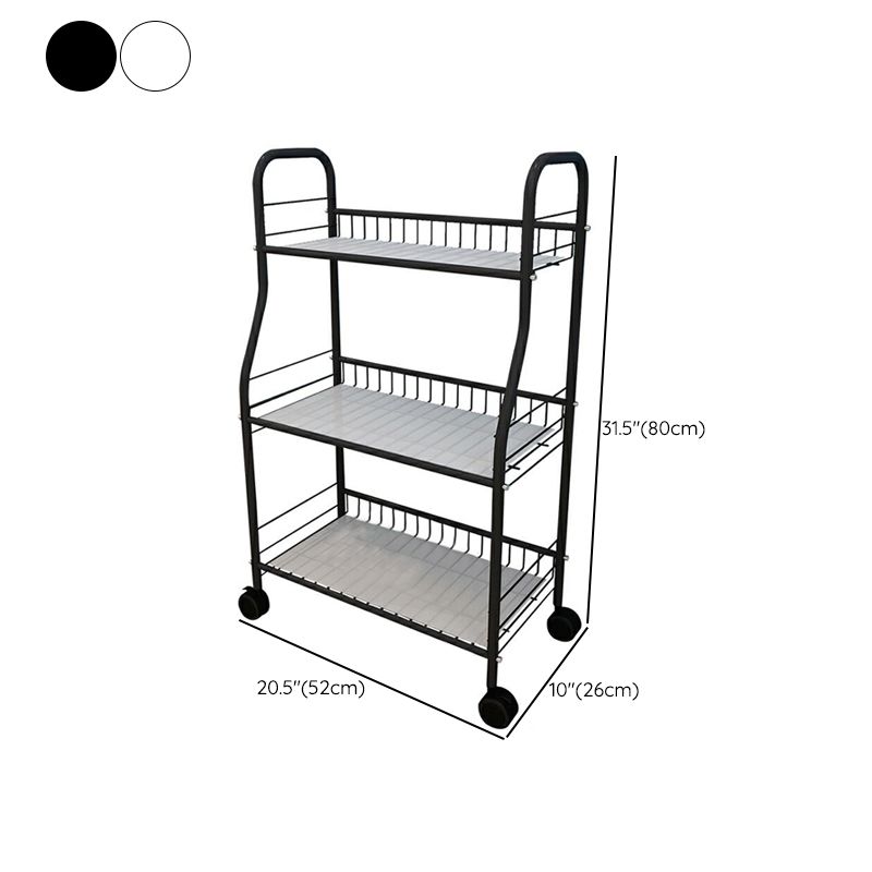 Contemporary Standard Bookshelf Open Back Metal Bookcase with Shelves