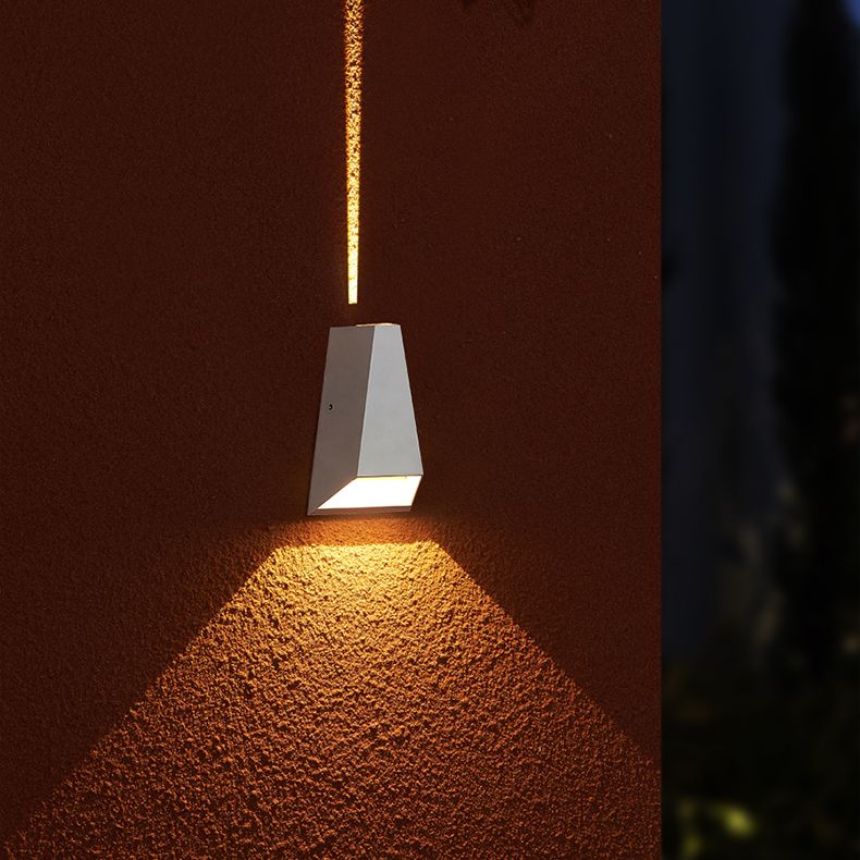 Luminaire mural géométrique en métal moderne à 1 lumière LED OUTDOOOR LET