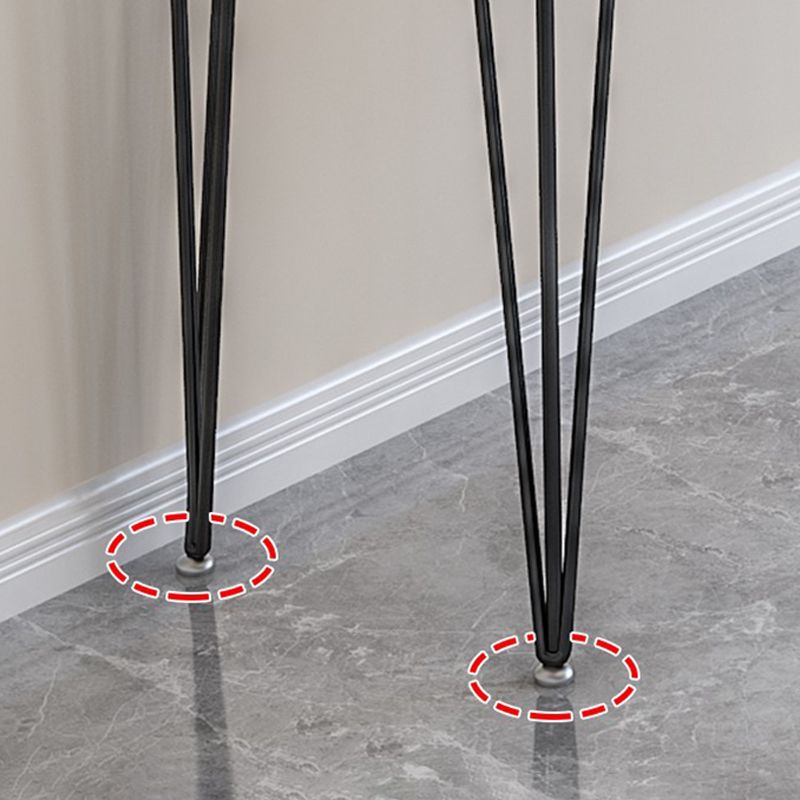 Wood Bar Dining Table Modern Rectangle Bar Table with 4 Legs Base for Milk Tea Shop