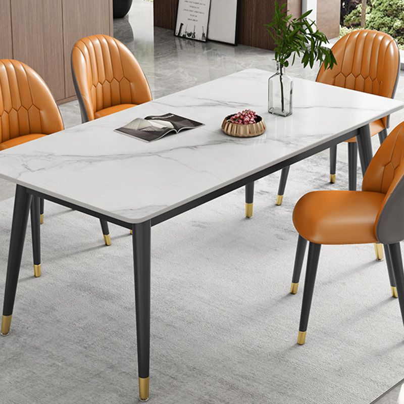 Modern Style Sintered Stone Dining¬†Room¬†Set with Rectangle Shape Dining Table Furniture