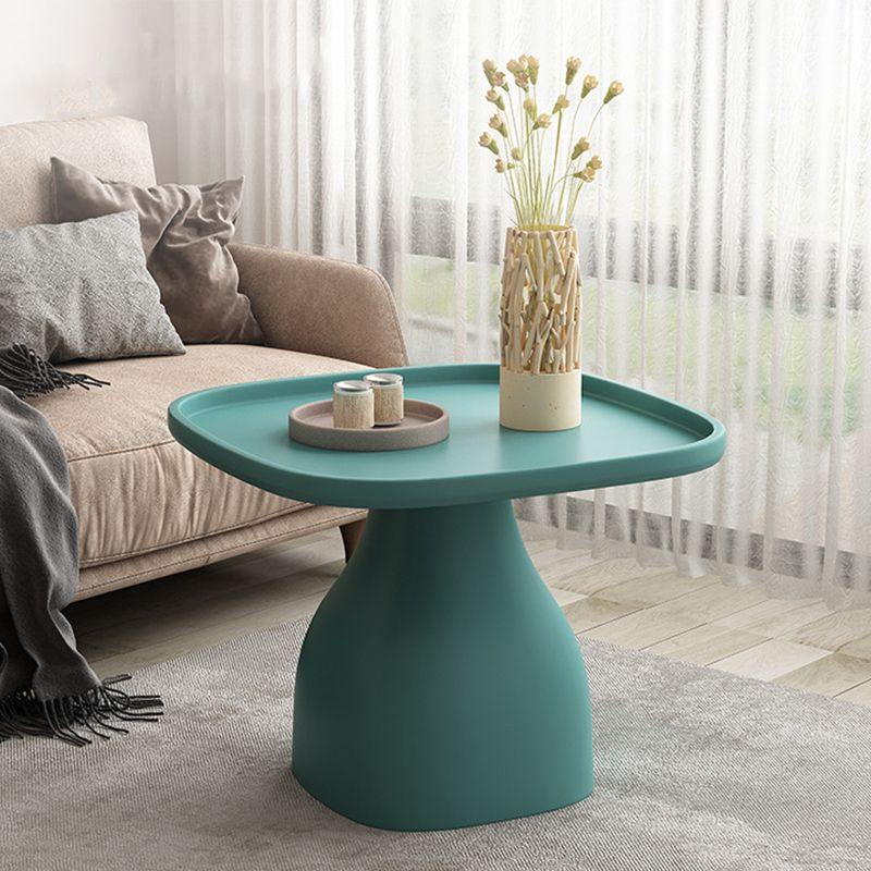 Pedestal Design Cocktail Table Acrylic Tray Top Multi-color Coffee Table