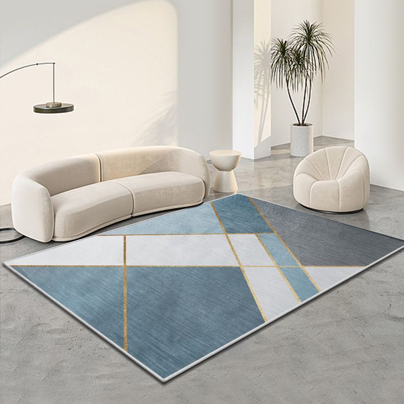 Moderne woonkamer Tapijtkleurige kleurblok Polyester Area Tapijt Non-slip achtergrondgebied Tapijtdap