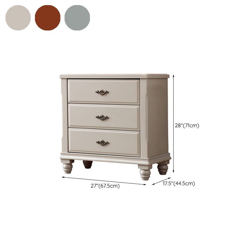 Traditional Storage Chest Solid Wood Storage Chest Dresser with 3/4 Drawers