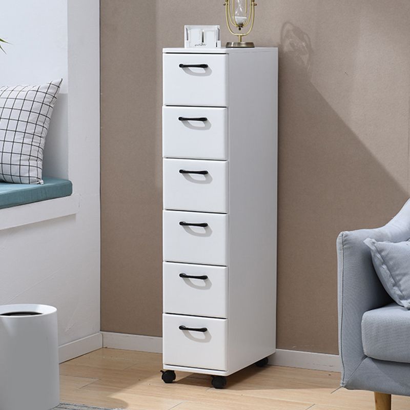 16.53" Wide Accent Chest with Drawers Solid Wood Chest with Wheels