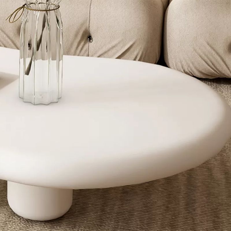 Nordic Cloud-Shaped Coffee Table Solid Wood 4 Legs Cocktail Table