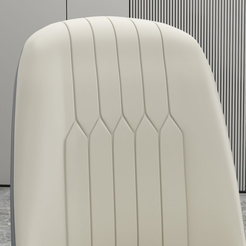 Glam Style Side Chair Parsons Armless Side Chair for Kitchen