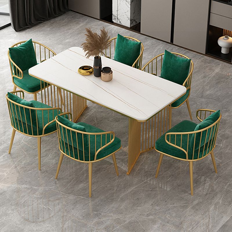 Rectangle Dining Table Traditional Luxury Double Pedestal Dining Table for Dining Room