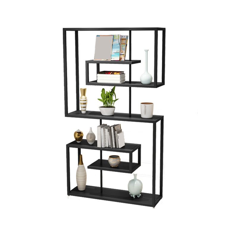 Scandinavian Antique Finish Shelf Bookcase Metal Etagere Bookshelf