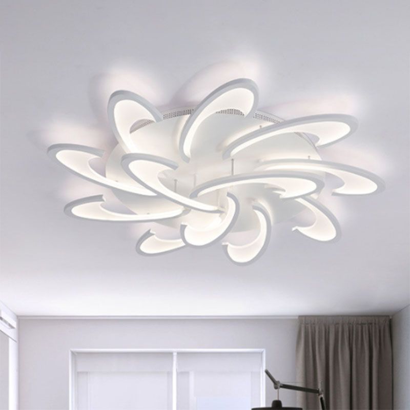 Windmolen inbouwplafondlamp modern acryl 3/6/12-licht woonkamer inbouwverlichting in warm/wit/natuurlijk licht