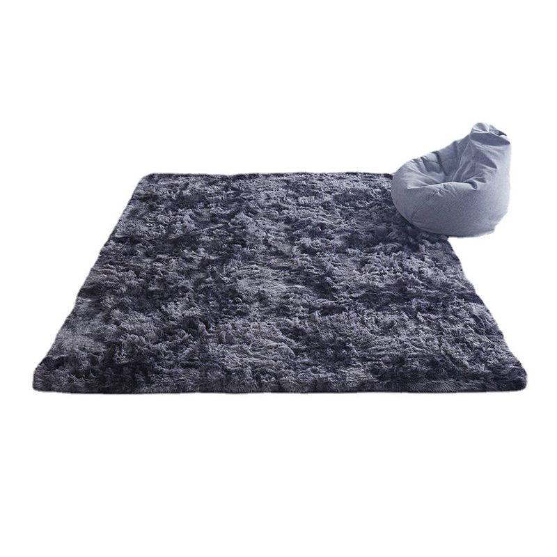 Grey Pure Color Carpet Polyester Casual Carpet Stain Resistant Carpet for Drawing Room