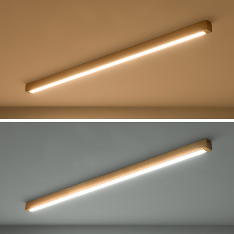 Linear Surface Mounted Lamp Nordic Acrylic Living Room LED Flush Ceiling Light