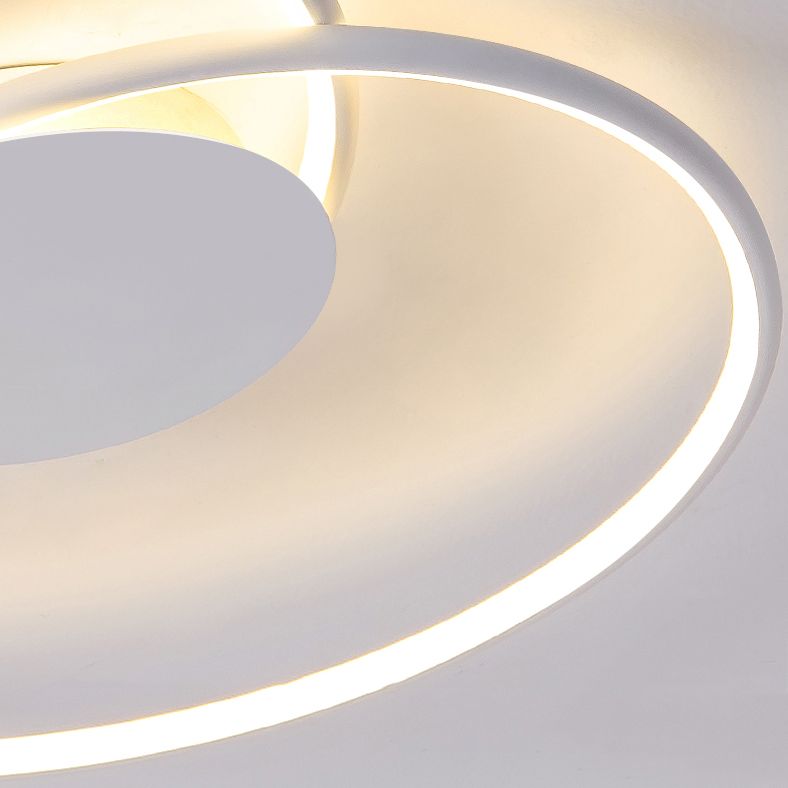 Modern Artistic LED Ceiling Light Aluminium Linear Flush Mount with Silicone Shade