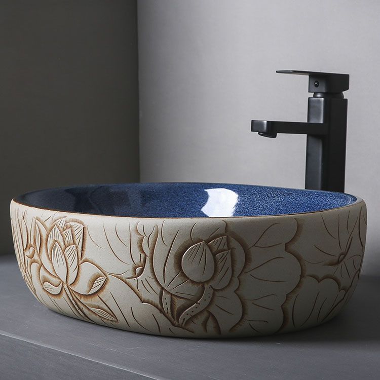 Porcelain Trough Bathroom Sink Modern Circular Trough Bathroom Sink