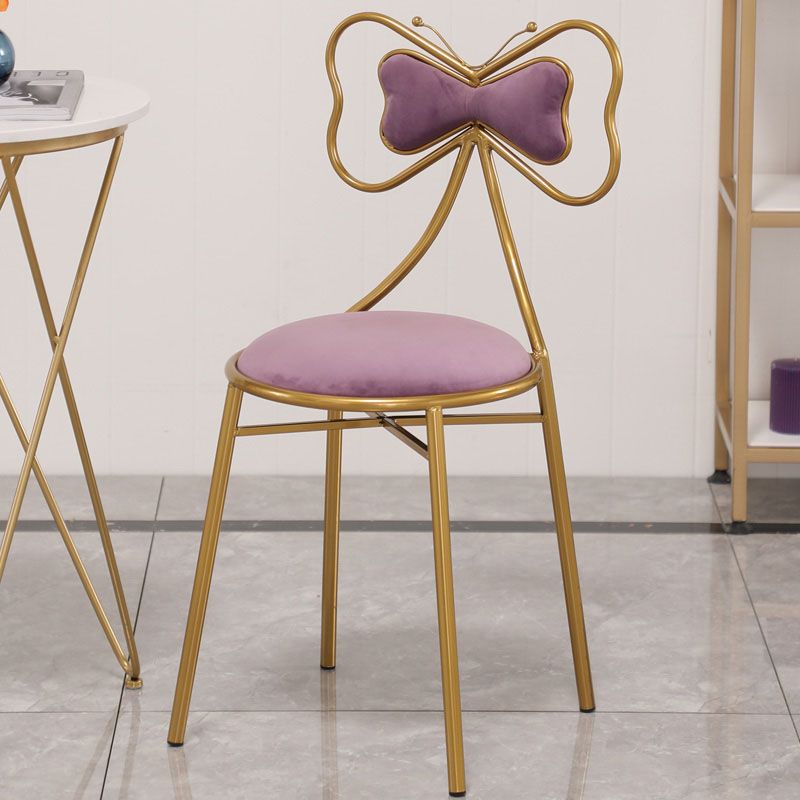 Diseño escandinavo sillas de comedor tapizadas sin brazo
