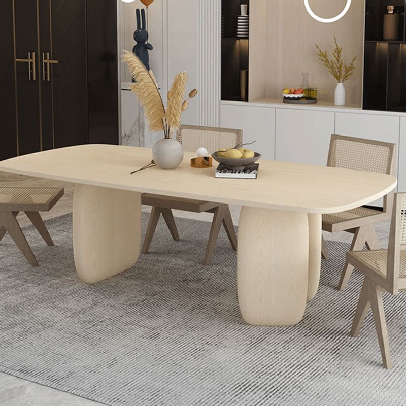 Solid Wood Dining Table Contemporary Style Dinette Table for Kitchen Home