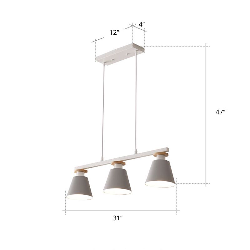 Luce sospensione in sala da pranzo in tazza da pranzo