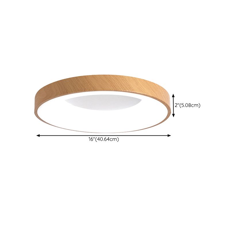 Circular Flush Mount Fixture Modern Metal 1 Light Flush Light