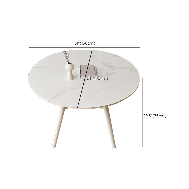 Modern 1/4/5/7 Pieces Dining Set Rectangle Stone Collapsible Dining Table for Dining Room