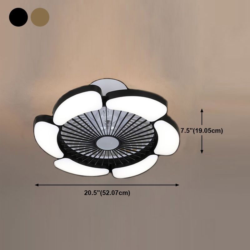 Ceiling Fan Lamp Modern Style LED Metal Close to Ceiling Lamp