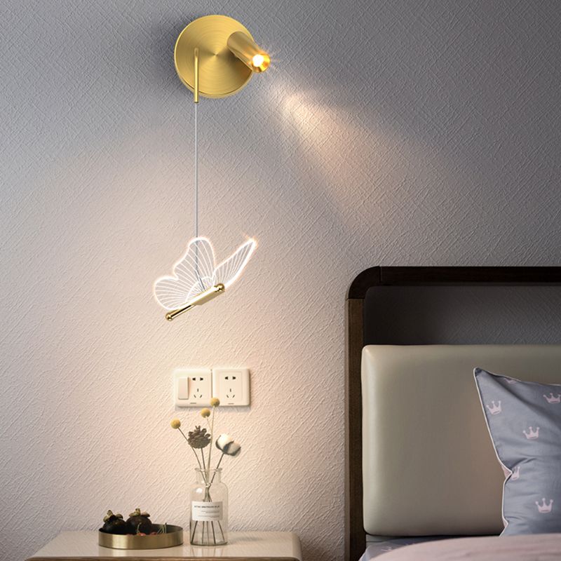Moderne stijl LED SCONCE WANDELLICHT 2 Lichten Wandlamp in goud voor slaapkamer