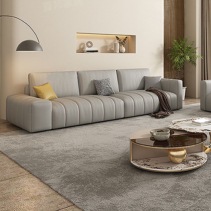 Scandinavian Stain-Resistant for Living Room Square Arm Sofa & Chaise