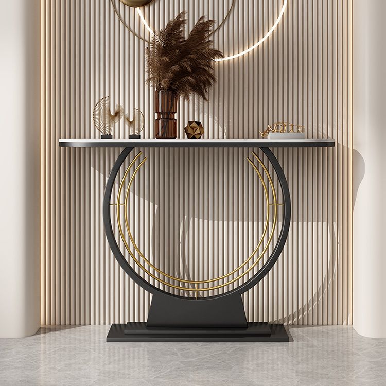 Contemporary Console Table Antique Finish Console Sofa Table
